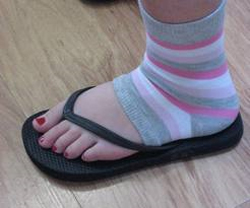 socks to wear with flip flops