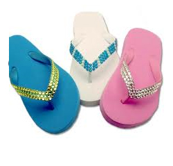 how to make rhinestone template flip flops